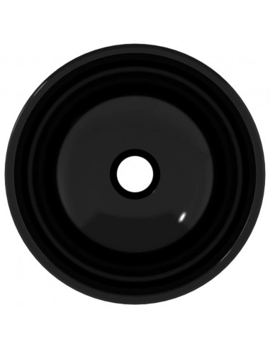 Lavandino in Vetro Temperato 30x12 cm Nero