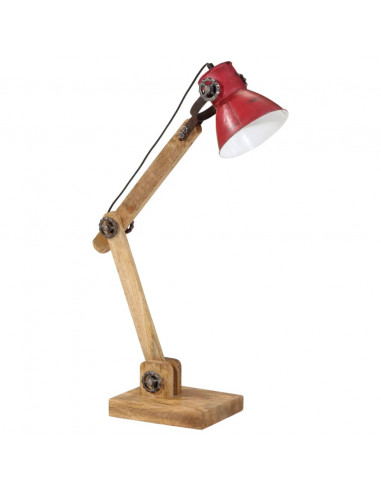 Lampada da Scrivania 25 W Rosso Anticato 23x18x96 cm E27
