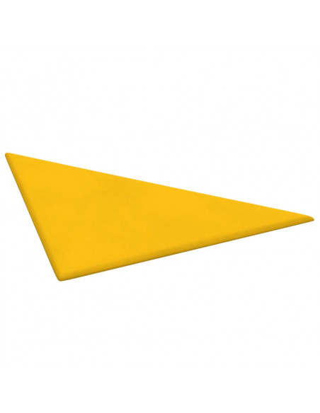 Pannelli Murali 12 pz Gialli 30x30 cm Velluto 0,54 m²