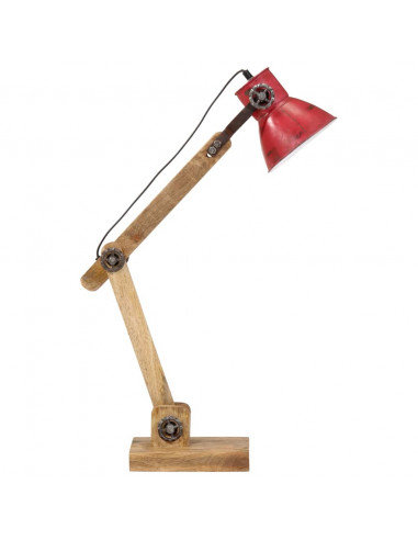 Lampada da Scrivania 25 W Rosso Anticato 23x18x96 cm E27