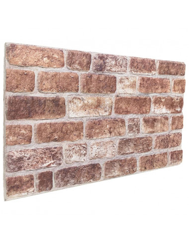 Pannelli Murali 3D 10 pz Marrone 100x50 cm EPS