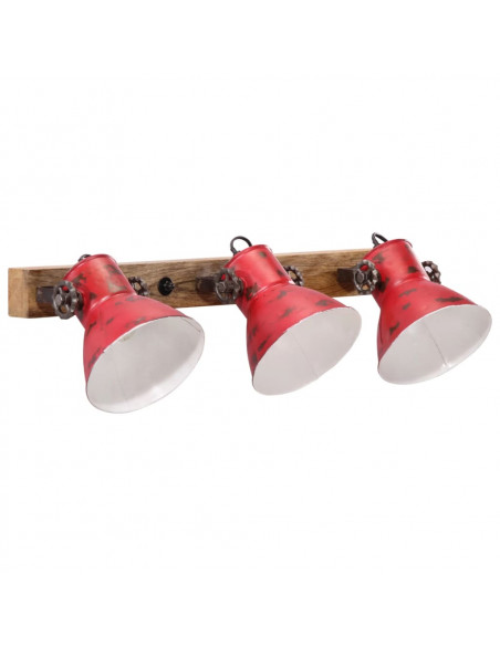 Lampada a Parete 25 W Rosso Anticato 65x25 cm E27