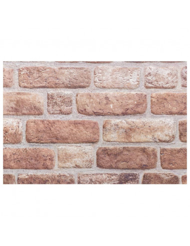 Pannelli Murali 3D 10 pz Marrone 100x50 cm EPS