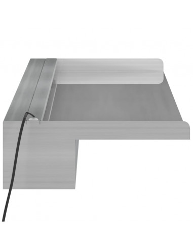 Sfioratore a Cascata con LED RGB Acciaio Inox 108 cm