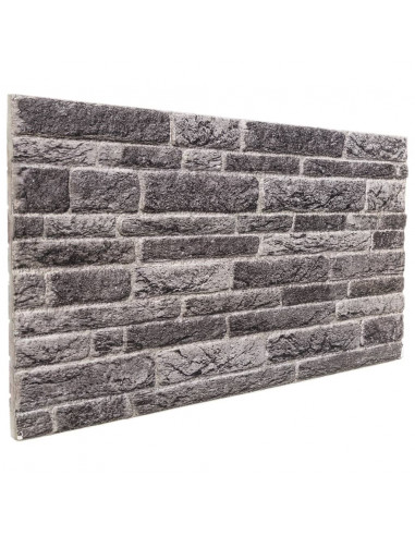 Pannelli Murali 3D 10 pz Antracite 100x50 cm EPS