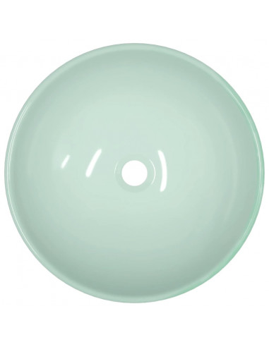 Lavandino in Vetro Temperato 42x14 cm Bianco