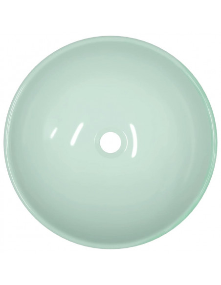 Lavandino in Vetro Temperato 42x14 cm Bianco