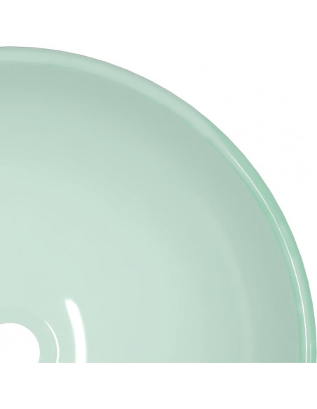 Lavandino in Vetro Temperato 42x14 cm Bianco