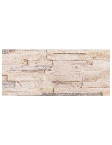 Pannelli Murali 3D 14 pz Bianco e Rosso 100x25 cm EPS
