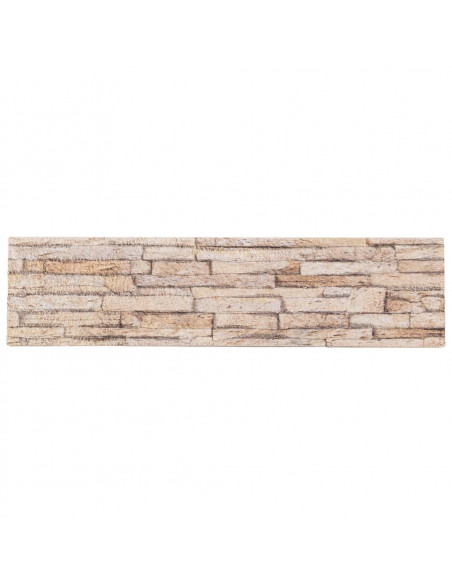 Pannelli Murali 3D 14 pz Marrone 100x25 cm EPS