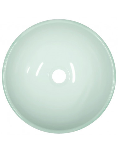 Lavandino in Vetro Temperato 35x12 cm Bianco