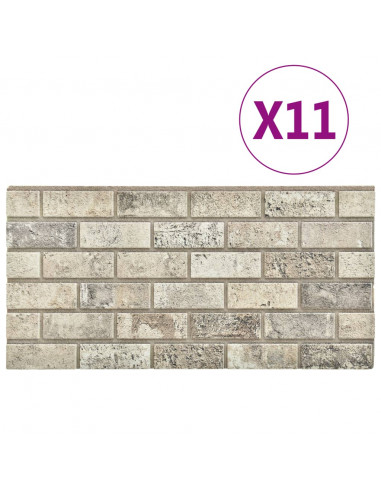 Pannelli Murali 3D con Design a Mattoni Sabbia 11 pz EPS