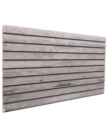 Pannelli Murali 3D 5 pz Grigio 100x50 cm EPS