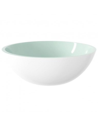 Lavandino in Vetro 50x37x14 cm Bianco