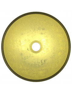 Lavandino in Vetro Temperato 35x12 cm Oro 2