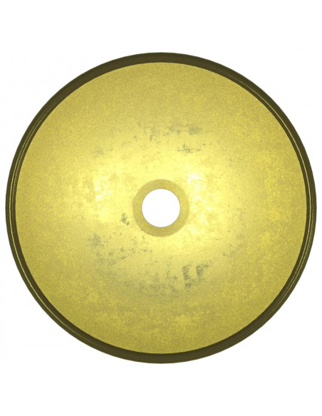 Lavandino in Vetro Temperato 35x12 cm Oro
