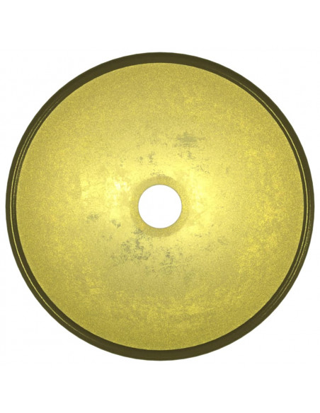 Lavandino in Vetro Temperato 30x12 cm Oro