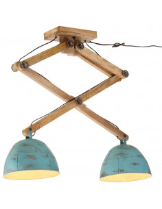 Lampada da Soffitto 25 W Blu Anticato 29x18x85 cm E27 2