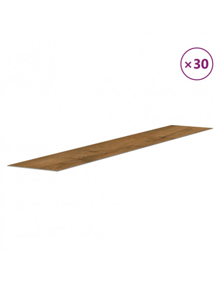 Pannelli da Parete Effetto Legno Marrone PVC 4,12 m²