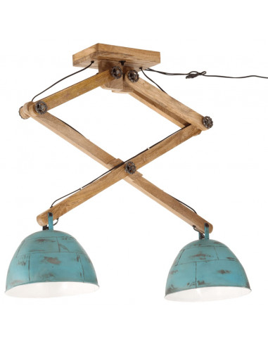 Lampada da Soffitto 25 W Blu Anticato 29x18x85 cm E27