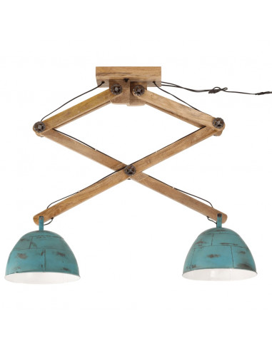 Lampada da Soffitto 25 W Blu Anticato 29x18x85 cm E27