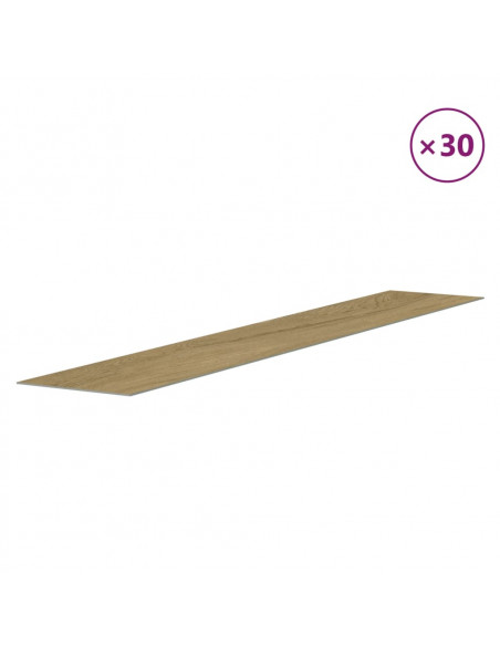 Pannelli da Parete Effetto Legno Marrone PVC 4,12 m²