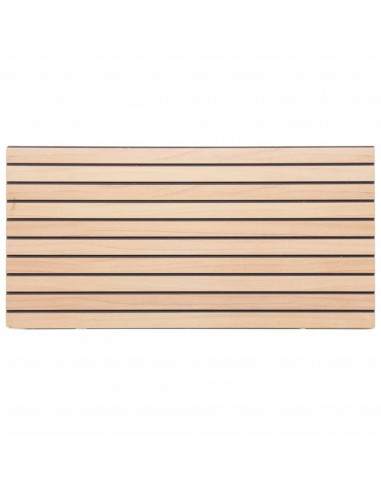 Pannelli Murali 3D 5 pz Marrone 100x50 cm EPS