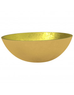 Lavandino in Vetro 50x37x14 cm Oro 2