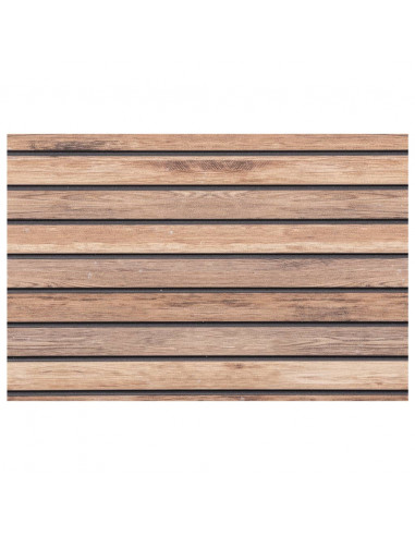 Pannelli Murali 3D 5 pz Marrone 100x50 cm EPS