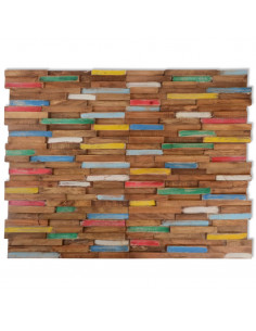 Pannelli per Pareti 10 pz 1,03 m² in Legno Massello di Teak 2