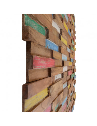 Pannelli per Pareti 10 pz 1,03 m² in Legno Massello di Teak