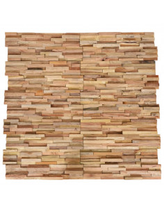 Pannelli per Pareti 10 pz 1,08 m² in Legno Massello di Teak 2