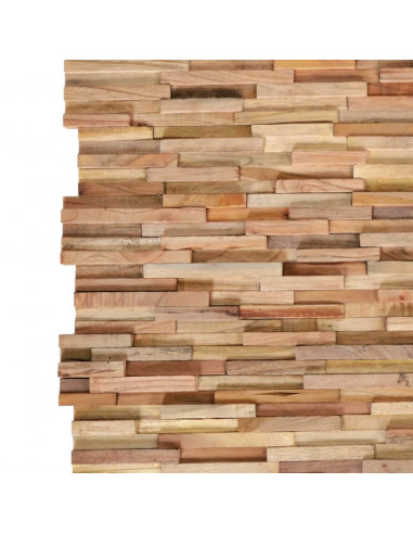 Pannelli per Pareti 10 pz 1,08 m² in Legno Massello di Teak