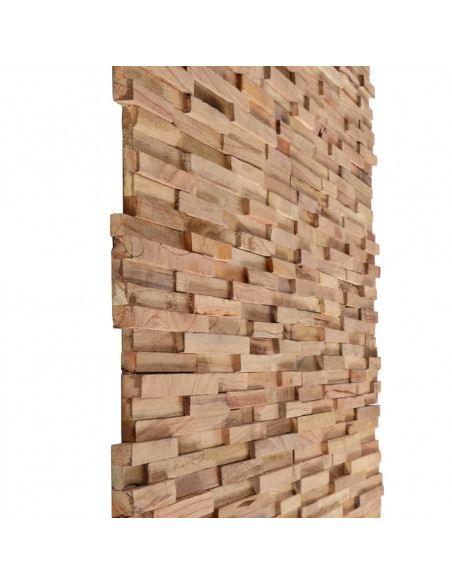Pannelli per Pareti 10 pz 1,08 m² in Legno Massello di Teak