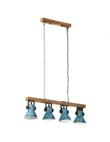 Lampada da Soffitto 25 W Blu Anticato 90x24x111 cm E27