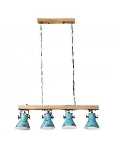 Lampada da Soffitto 25 W Blu Anticato 90x24x111 cm E27