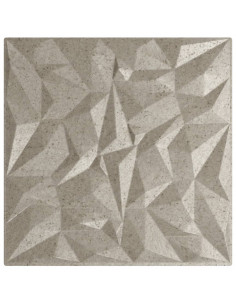 Pannelli Murali 12 pz Beton 50x50 cm XPS 3 m² Ametista 2