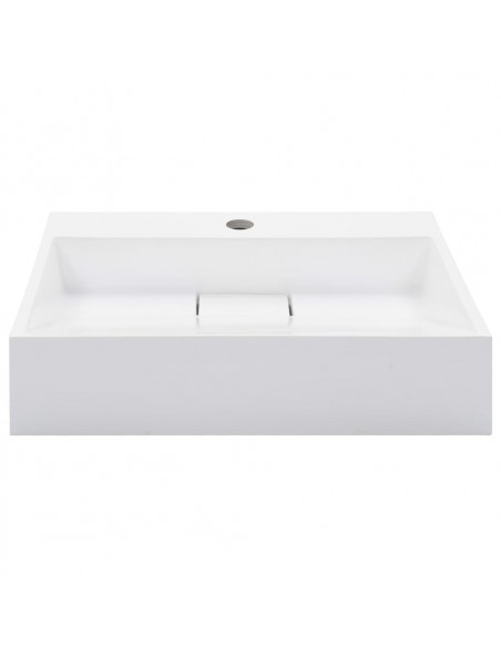 Lavandino 50x38x13 cm Blocco in Marmo/Minerale Bianco