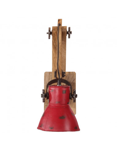 Lampada a Parete 25 W Rosso Anticato 96x15x20 cm E27