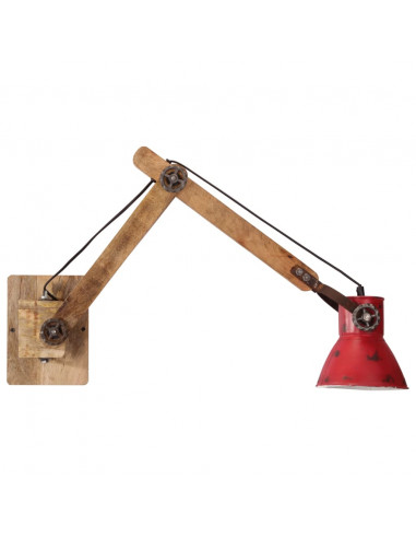 Lampada a Parete 25 W Rosso Anticato 96x15x20 cm E27