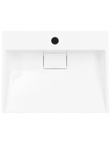 Lavandino 50x38x13 cm Blocco in Marmo/Minerale Bianco