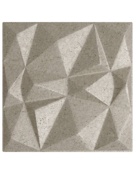 Pannelli Murali 12 pz Beton 50x50 cm XPS 3 m² Diamante