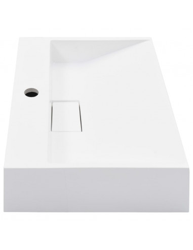 Lavandino 50x38x13 cm Blocco in Marmo/Minerale Bianco