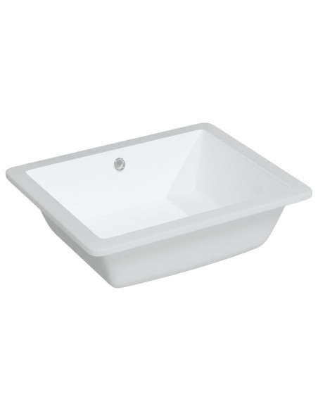 Lavandino da Bagno Bianco 50x40,5x18,5 cm Rettangolare Ceramica