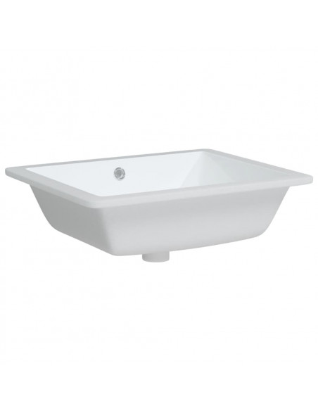 Lavandino da Bagno Bianco 50x40,5x18,5 cm Rettangolare Ceramica