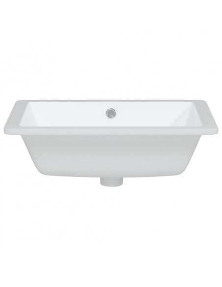 Lavandino da Bagno Bianco 50x40,5x18,5 cm Rettangolare Ceramica