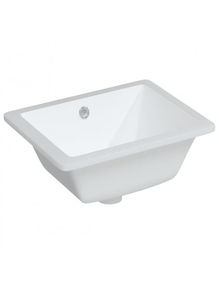 Lavandino da Bagno Bianco 39x30x18,5 cm Rettangolare Ceramica