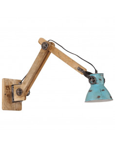 Lampada a Parete 25 W Blu Anticato 96x15x20 cm E27 2