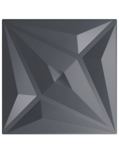 Pannelli Murali 12 pz Grigi 50x50 cm XPS 3 m² Stella 2