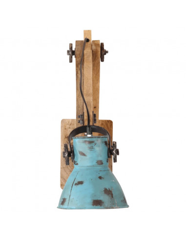 Lampada a Parete 25 W Blu Anticato 96x15x20 cm E27